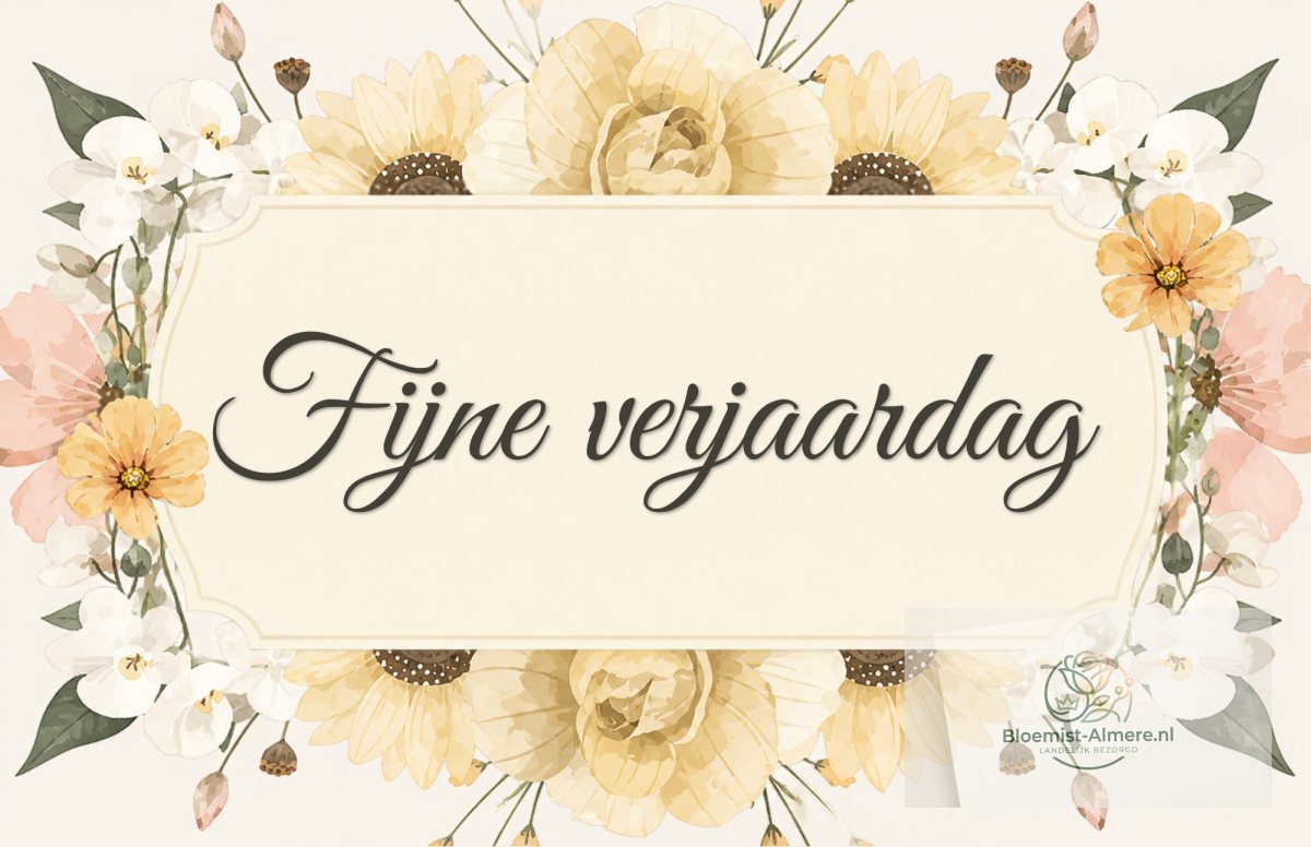 Fijne Verjaardag
